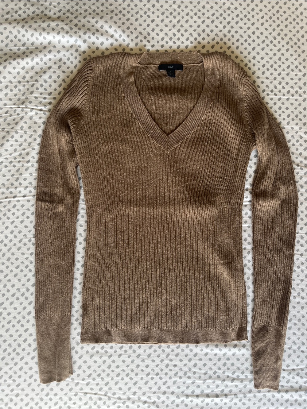 GAP Vintage Y2K Ribbed V-Neck Sweater Size S